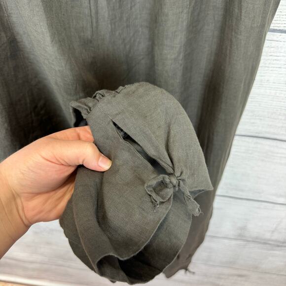 Sarah Pacini Women's Linen Cottagecore Lagenlook Harem Pants Size Medium - Picture 6 of 8